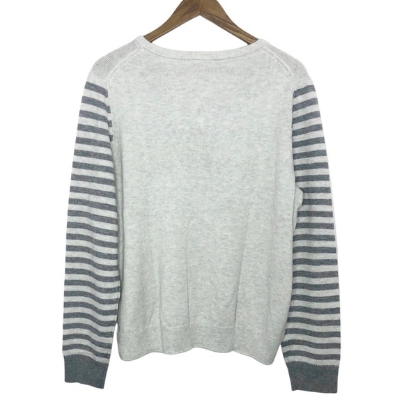 𝅺Gap Rainbow Love Wool Blend Sweater Gray NWT - Picture 3 of 9